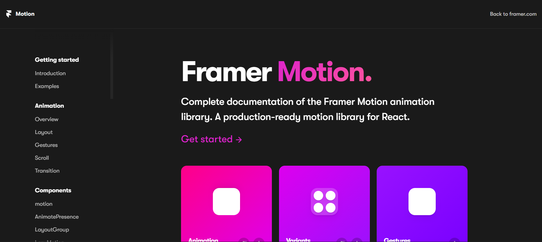 Framer Motion cover